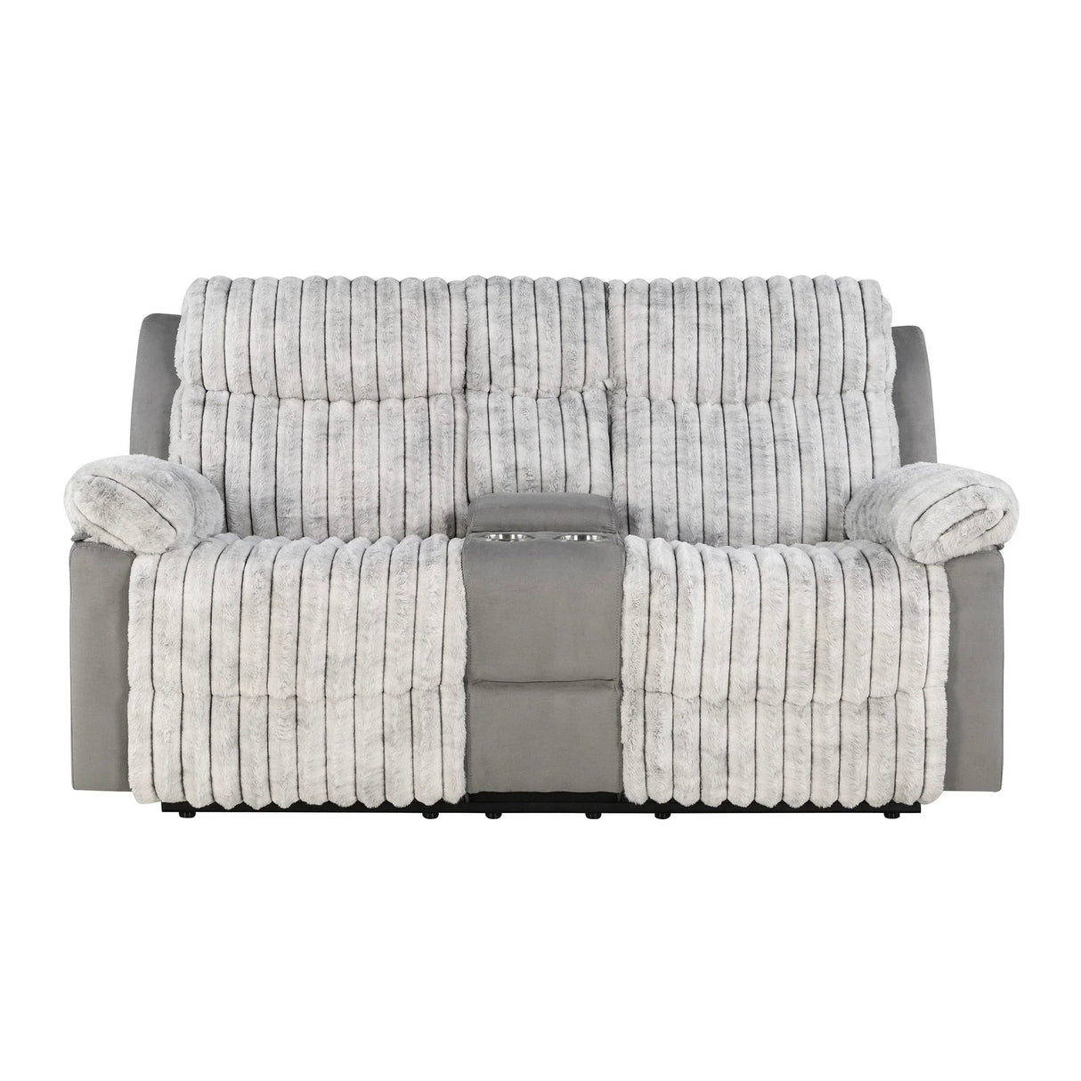 Bruni - Console Reclining Loveseat With Manual Recline - Furniture Home Direct