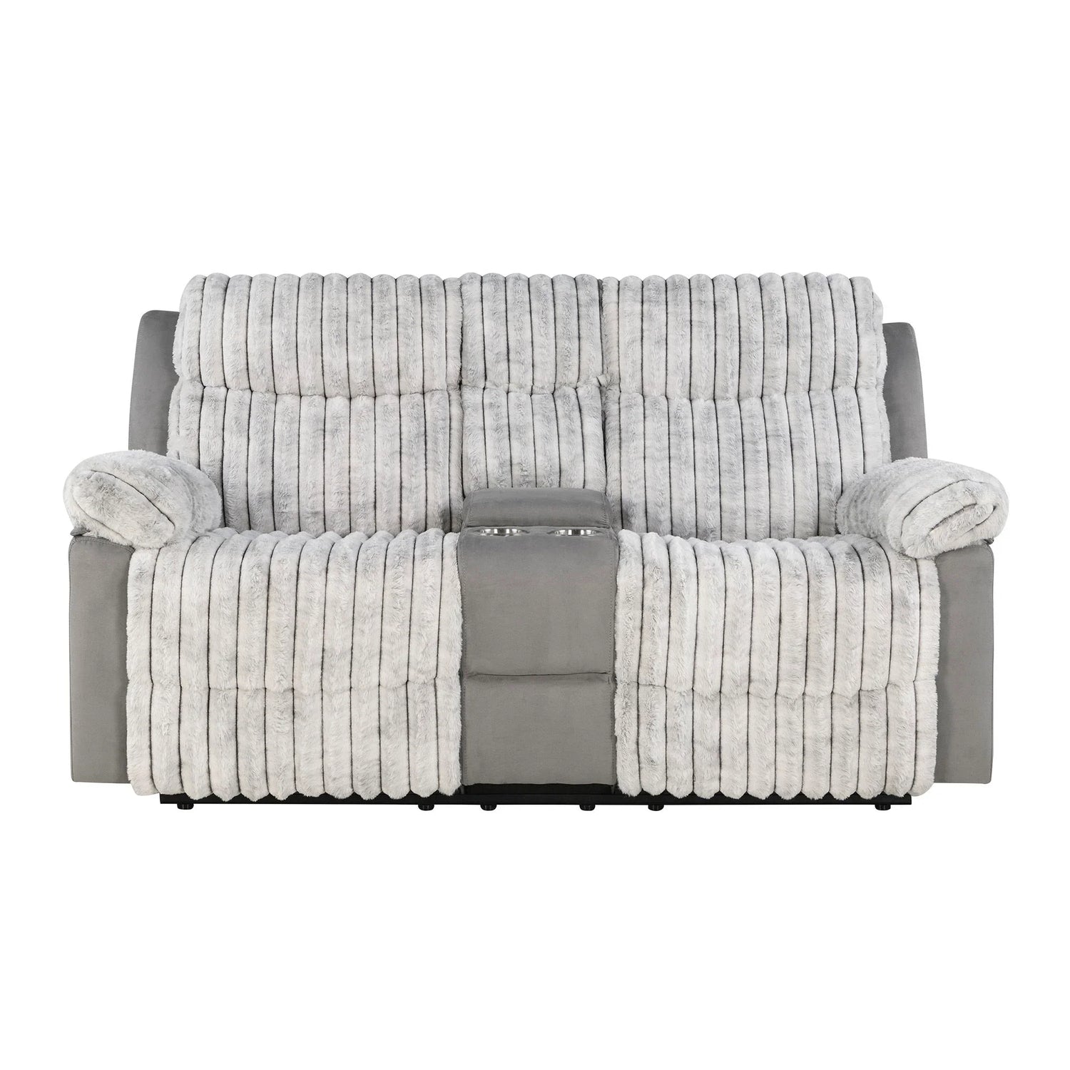 Bruni - Console Reclining Loveseat With Manual Recline - Furniture Home Direct