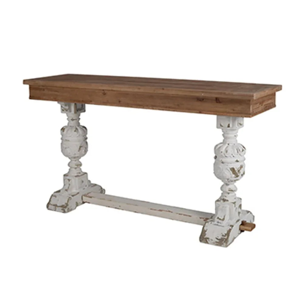 Alcott - Buffet Table - Brown / Antique White - Furniture Home Direct