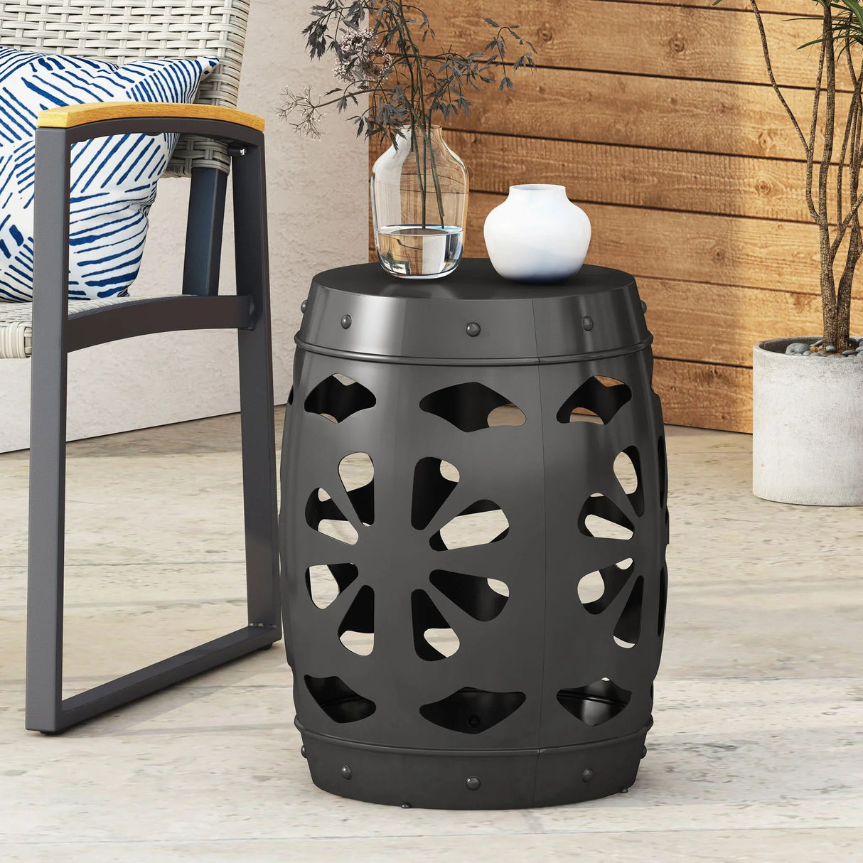 Large Metal End Table - Furniture Home Direct
