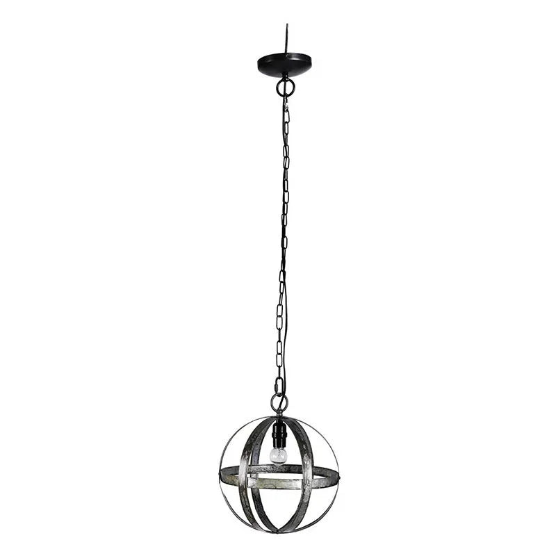 Metal Chandelier, Hanging Light Fixture With Adjustable Chain For Kitchen, Bulb Not Included - Gray - Furniture Home Direct