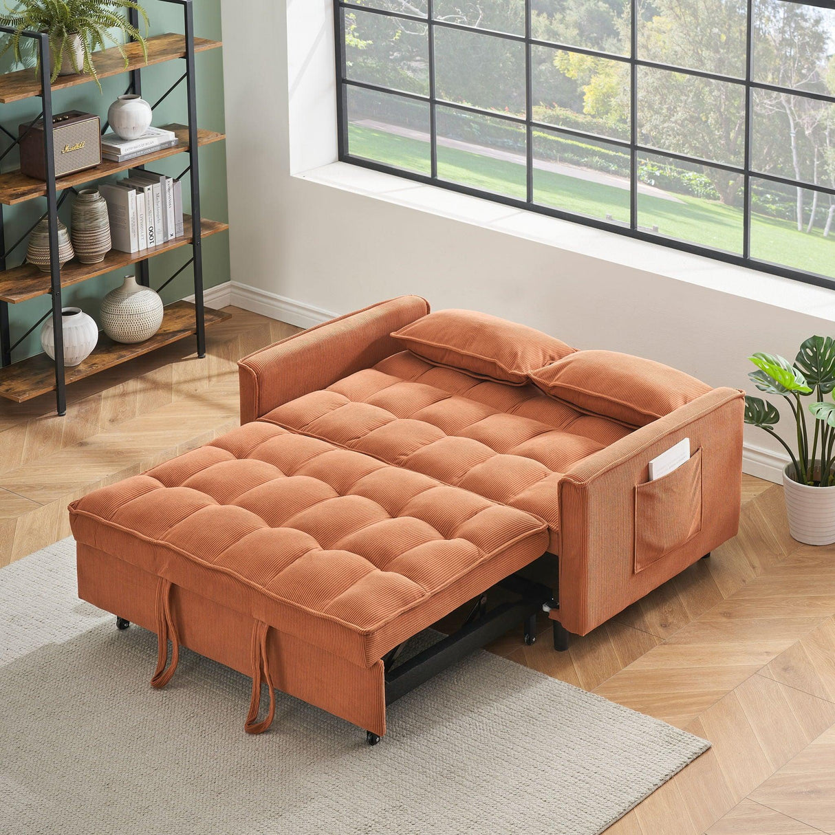 Folding Sofa Bed With Adjustable Back Access To Sofa Recliner Single Bed Adult Modern Chair Bed - Furniture Home Direct