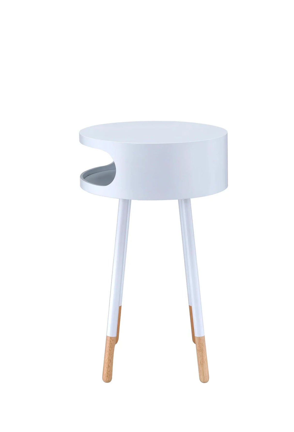 Sonria - Round Accent Table - Natural White - Furniture Home Direct