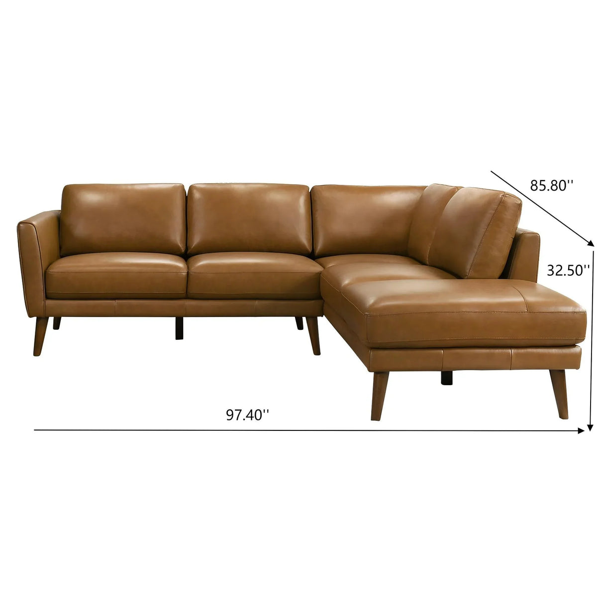 Benson - Sectional Sofa With Chaise - Furniture Home Direct