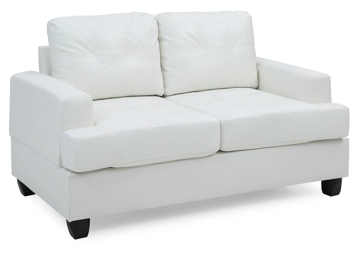 Stylish Transitional Loveseat For Two - Furniture Home Direct