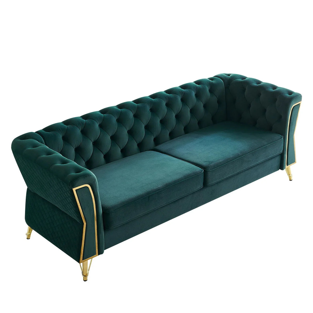 Modern Tufted Velvet Sofa For Living Room - Furniture Home Direct