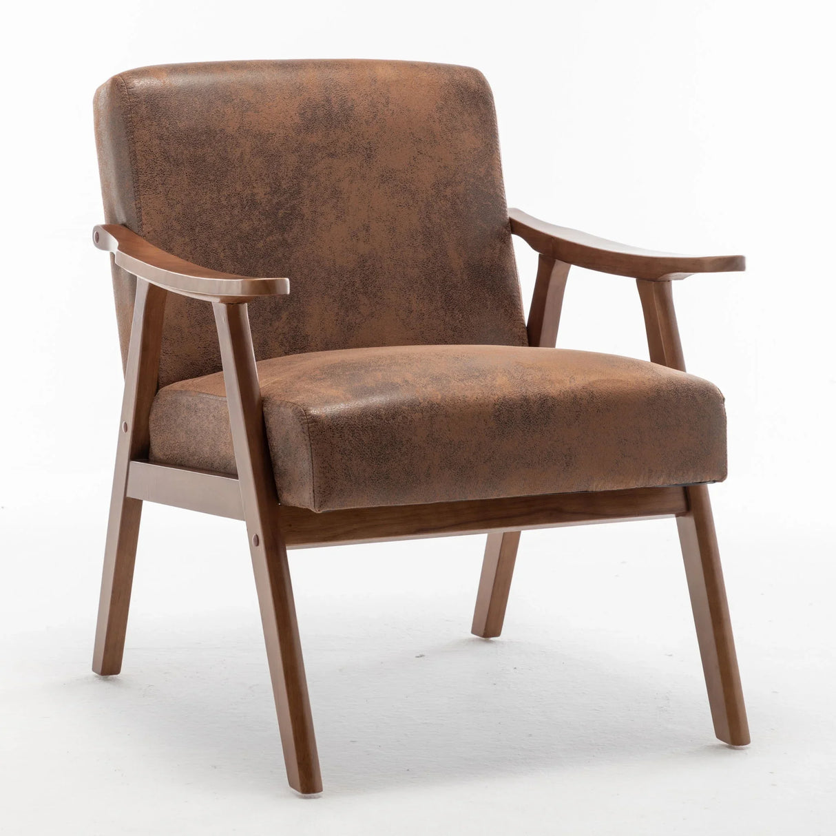 Accent Chair, Classic Mid Century Modern For Extra Seating - Furniture Home Direct