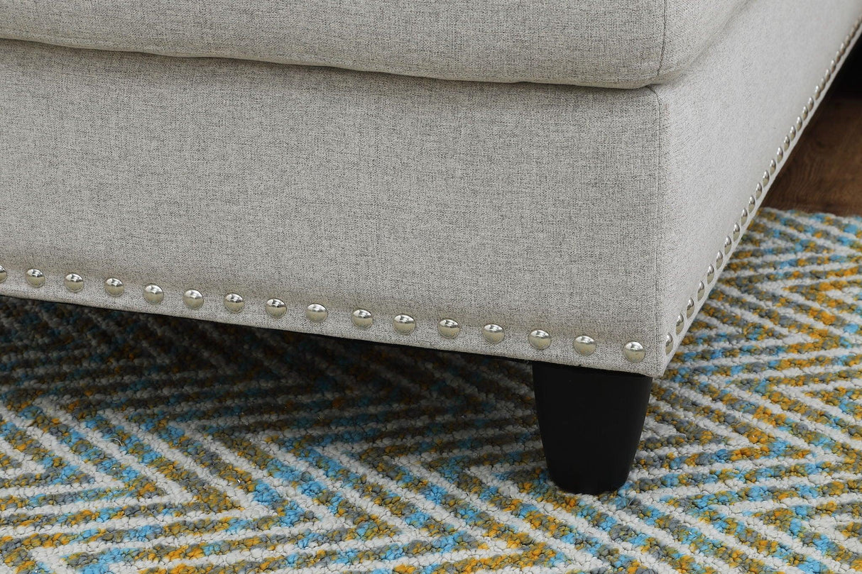 Alger - 98" Wide Left Hand Facing Sofa & Chaise With Ottoman - Furniture Home Direct