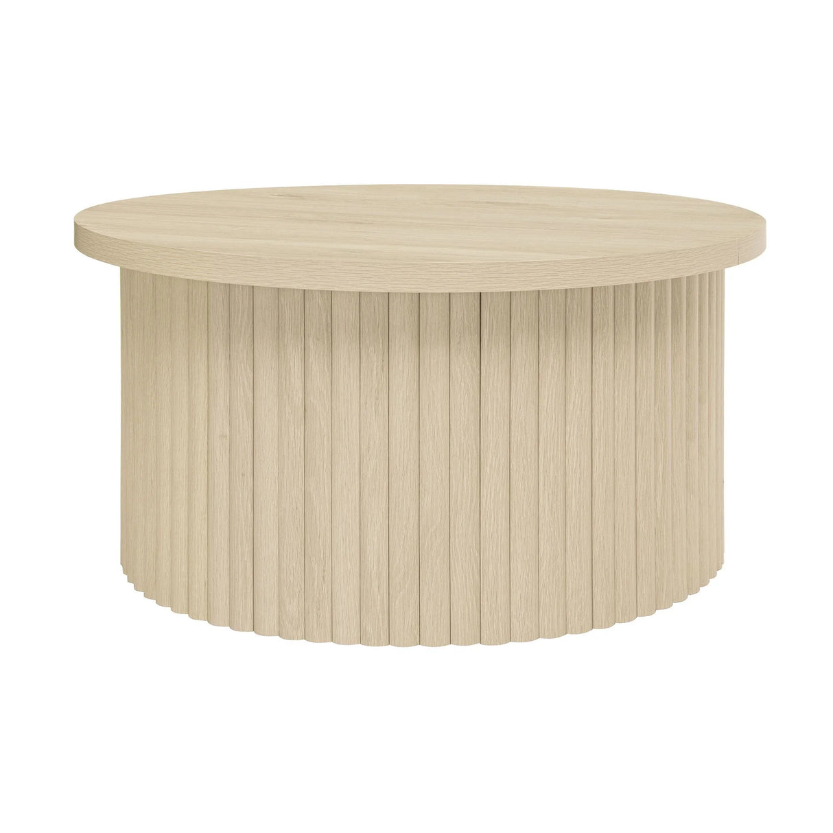 Coffee Table, Round Coffee Table, Modern Side Tables Accent End Table For Living Room, Apartment - Natural - Furniture Home Direct