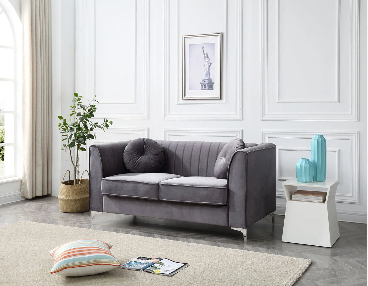 Delray - Micro Suede Loveseat - Furniture Home Direct