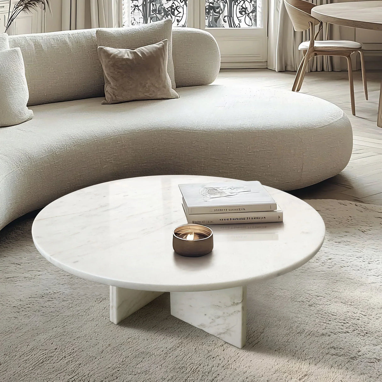 Luxury Coffee Table With Unique Veining, Unique Stone Design - Furniture Home Direct