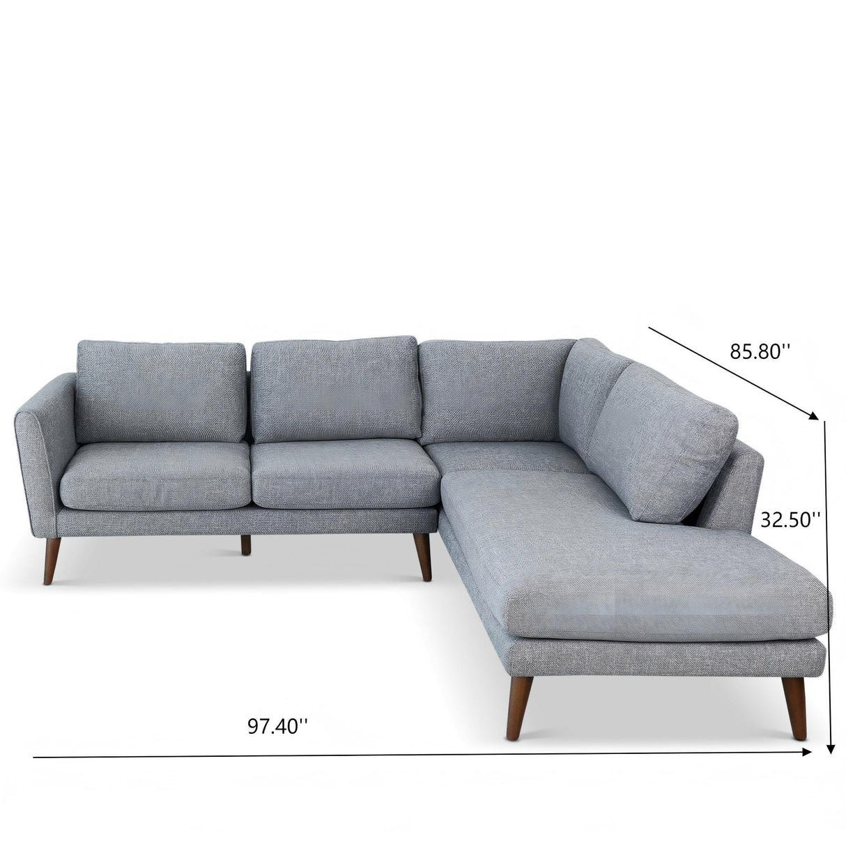 Benson - Sectional Sofa With Chaise - Furniture Home Direct