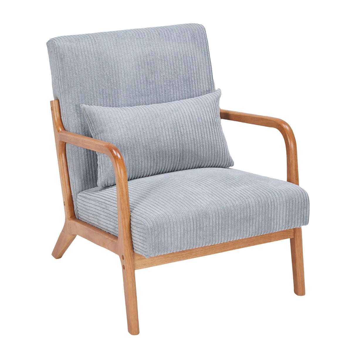 Accent Arm Chair With Pillow Upholstered - Furniture Home Direct