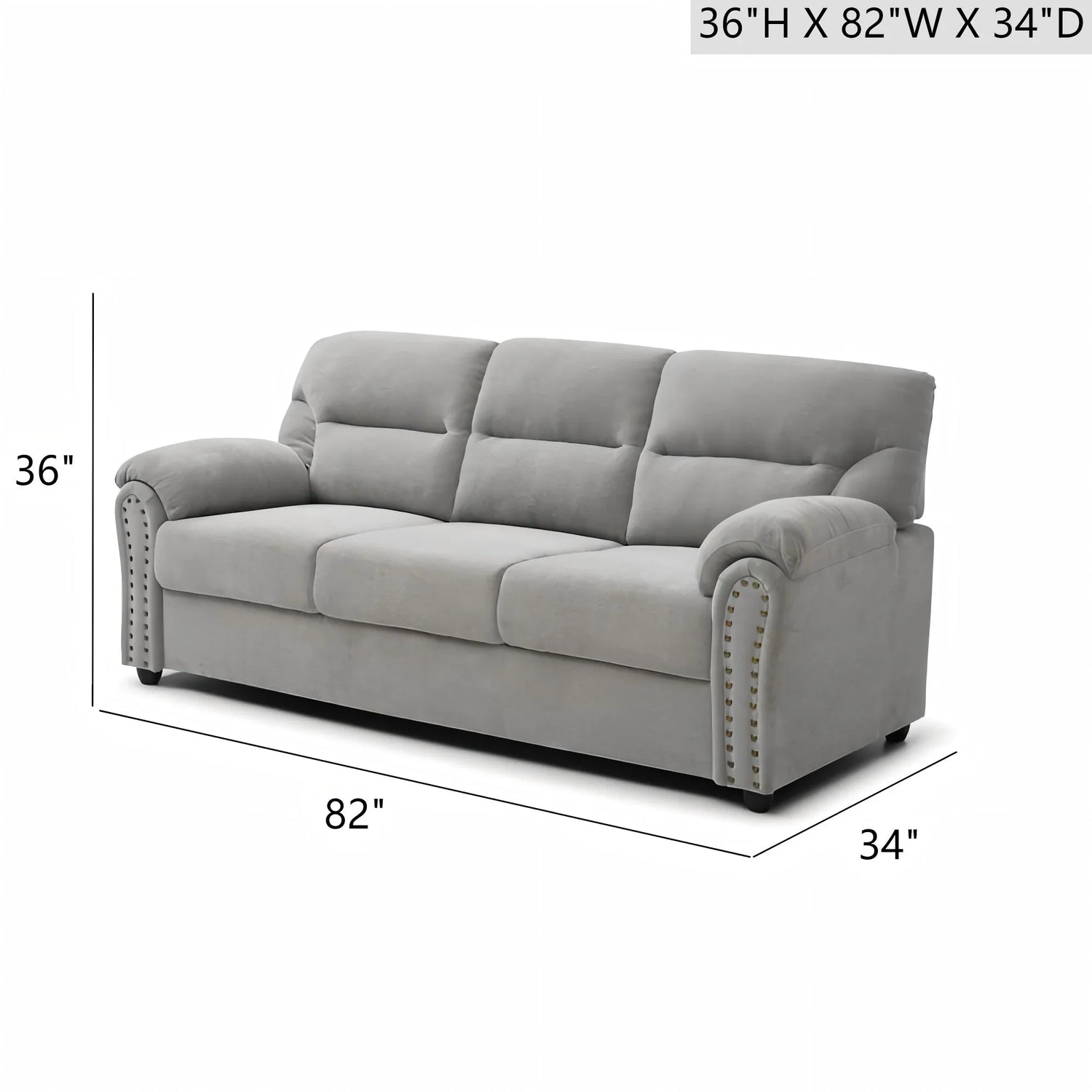 Hamilton - Sofa With Nailhead Trim - Furniture Home Direct