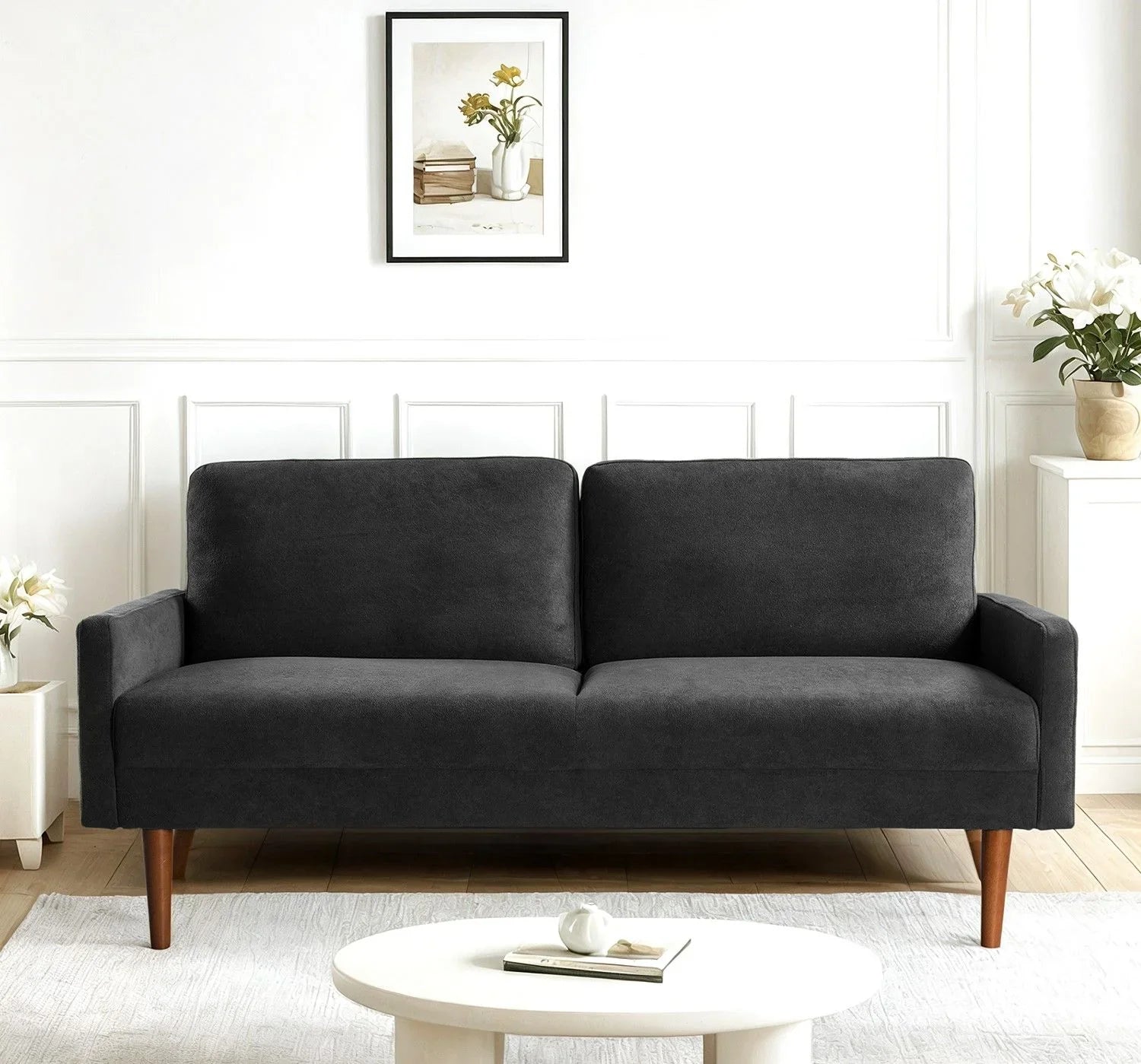 Sofa, European Style With Sleek Design, Modern & Vintage Flair, Upholstered 3 Seater Couch - Furniture Home Direct
