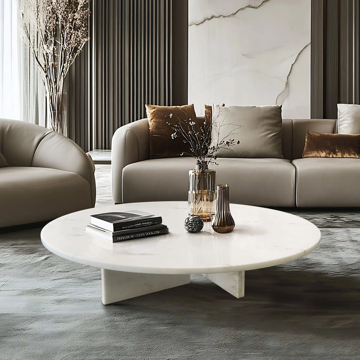 Luxury Coffee Table With Unique Veining, Unique Stone Design - Furniture Home Direct
