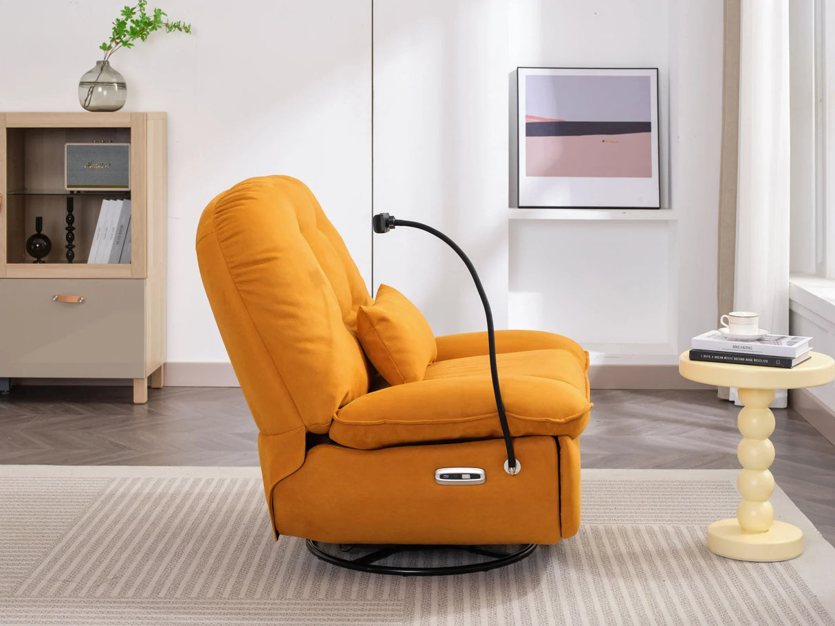 Power Recliner Swivel Glider USB Charger With Bluetooth Music Player, Sleep, Working, Game And Leisure - Furniture Home Direct