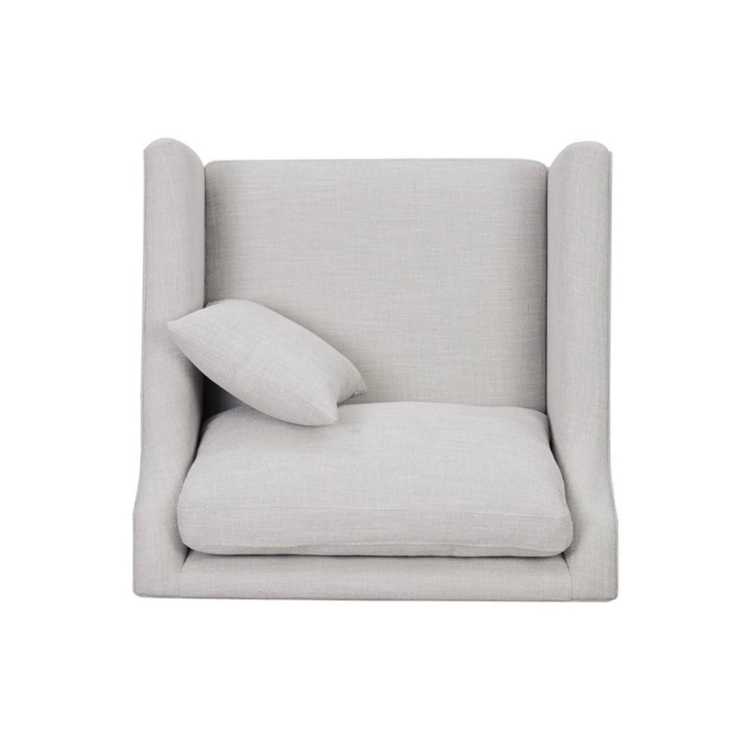 Chair With High Track Arms - Beige - Furniture Home Direct