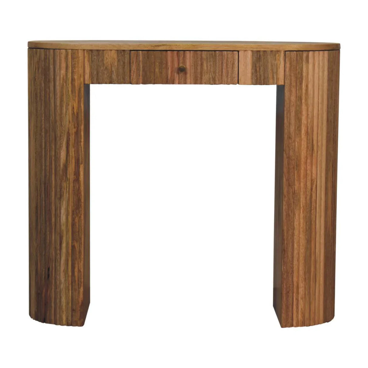 Soba - Straight Console Table - Oak - Furniture Home Direct