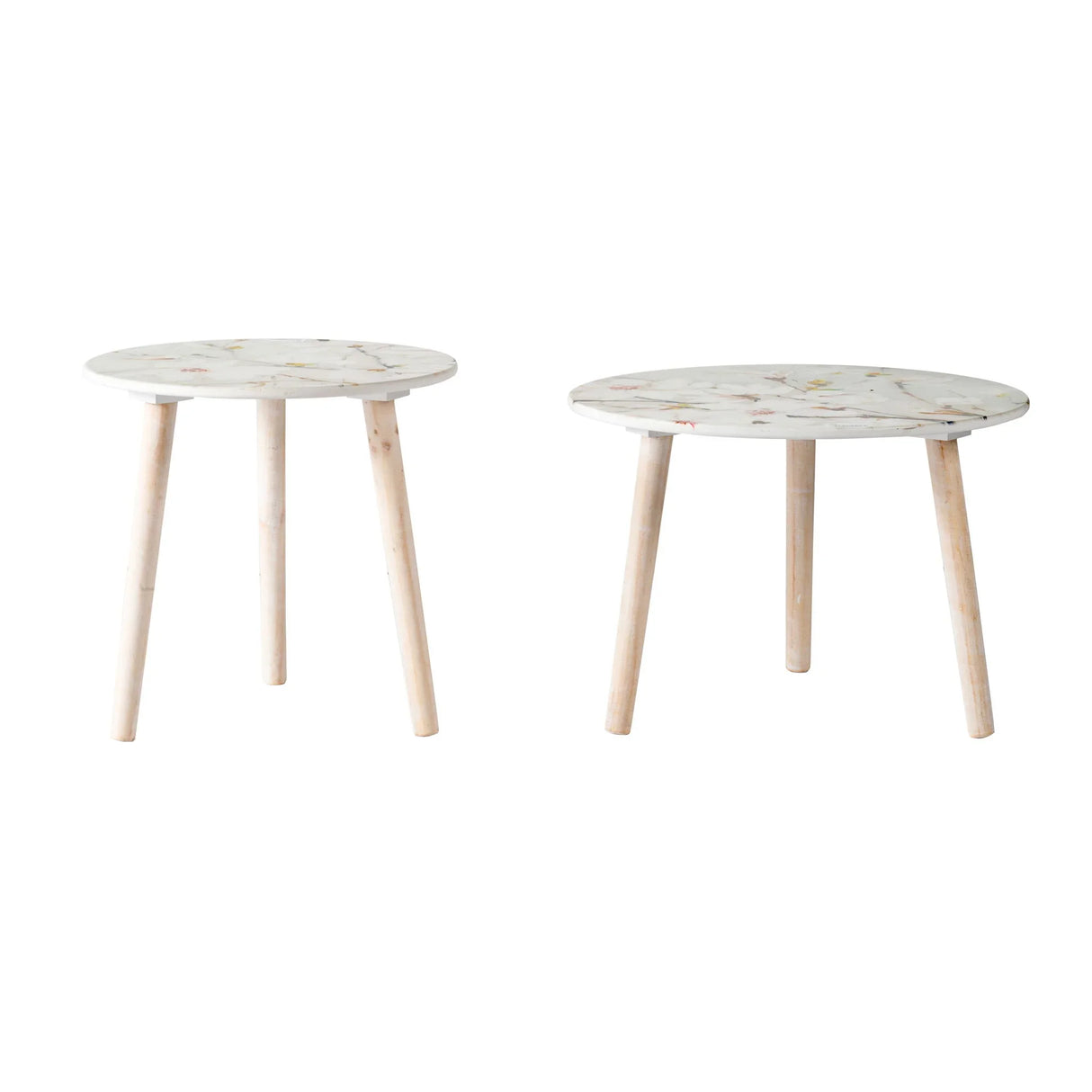 Nature-Inspired Side Tables (Set of 2) - Furniture Home Direct