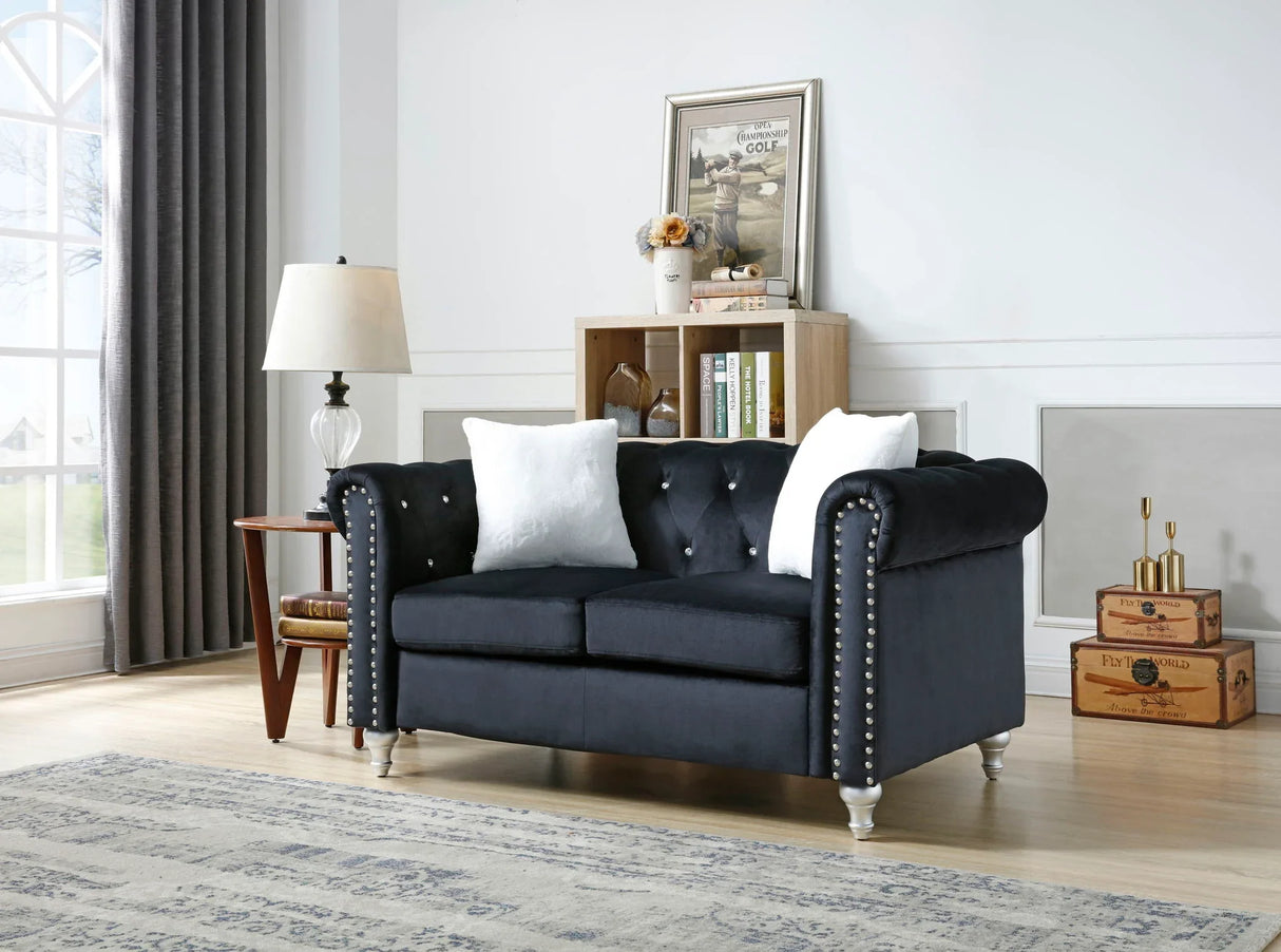 Stylish Contemporary Loveseat - Furniture Home Direct