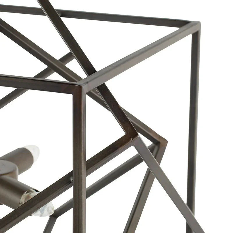 3 Light Metal Chandelier, Hanging Light Fixture With Adjustable Chain For Kitchen, Bulb Not Included - Black - Furniture Home Direct