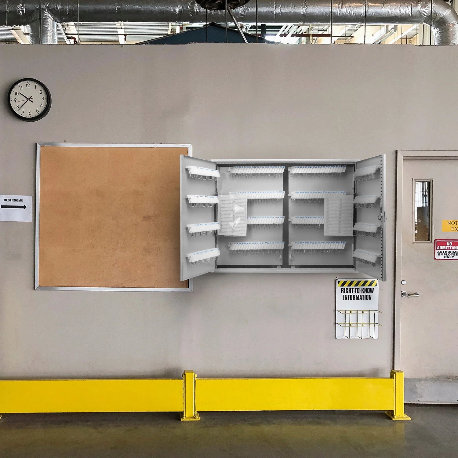 Adjustable Key Cabinet With Lock - Furniture Home Direct