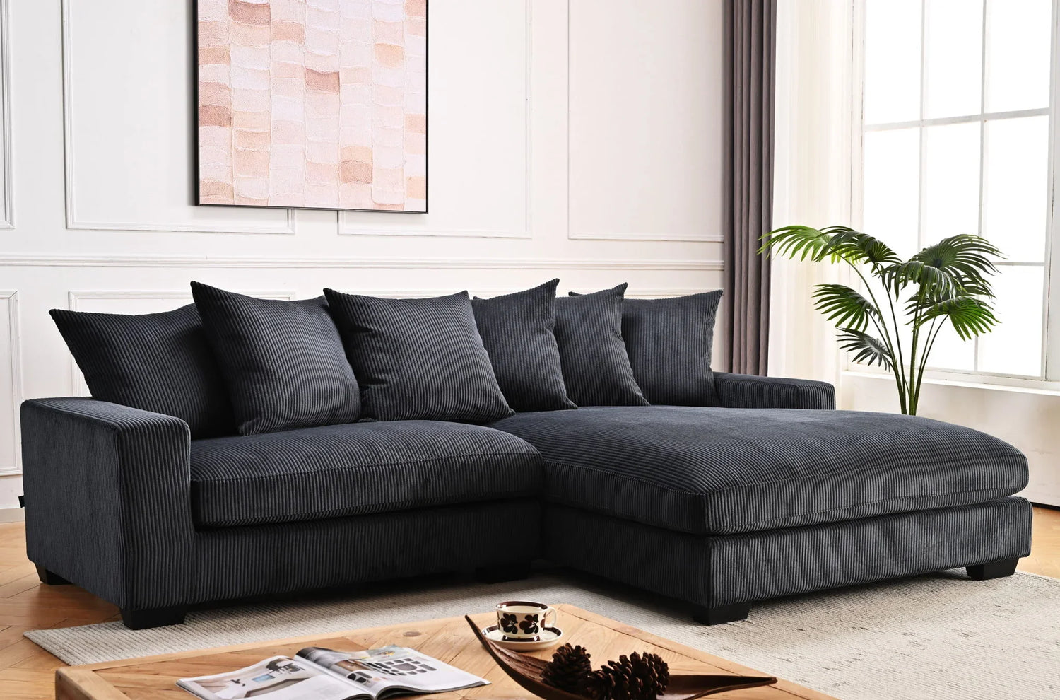 Luxe - Oversized 2 Piece Sectional Couches For Living Room, L Shaped Sofa With Chaise - Furniture Home Direct