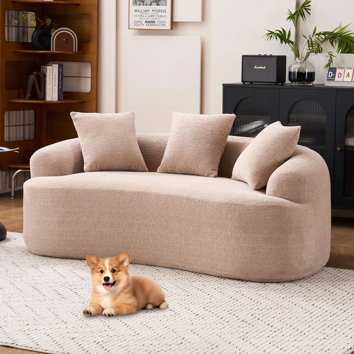 Loveseat Sofa, Compact Design For Small Spaces - Furniture Home Direct