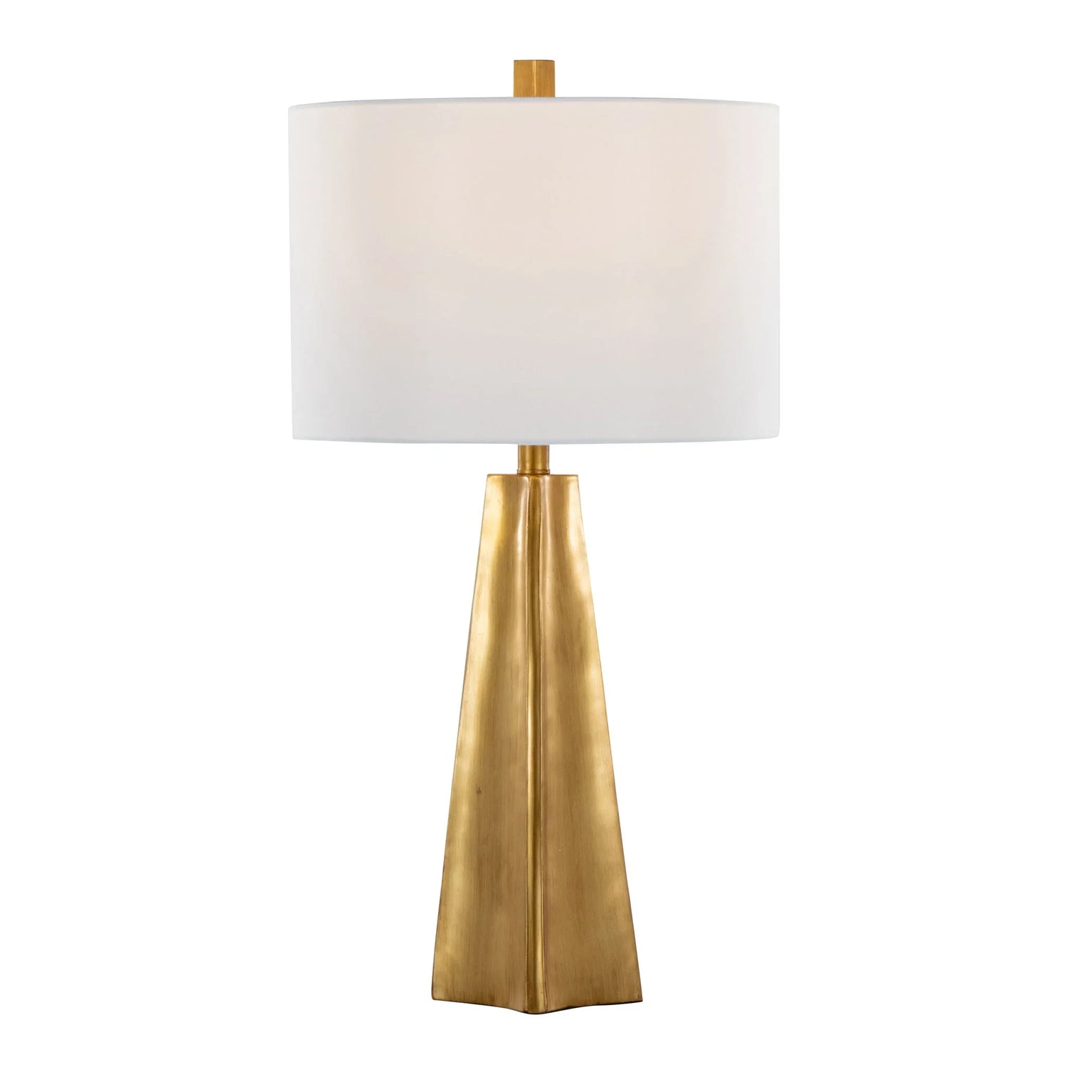 Pompeii - Contemporary Table Lamp - Gold / White - Furniture Home Direct