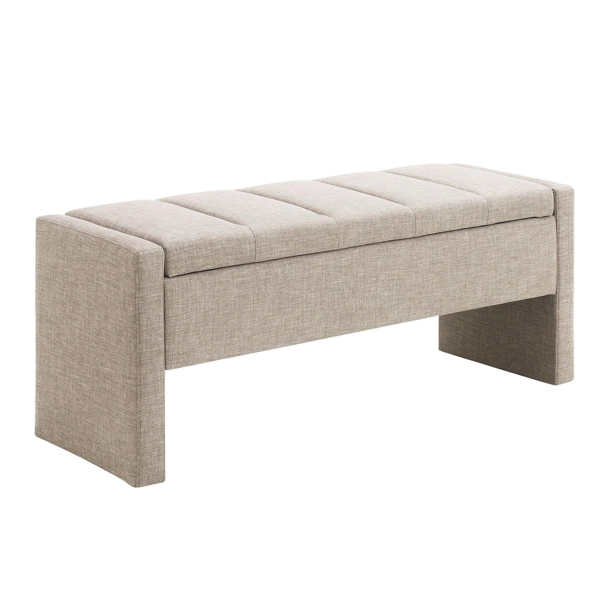 Modern Upholstered Large Bed End Bench With Storage - Furniture Home Direct