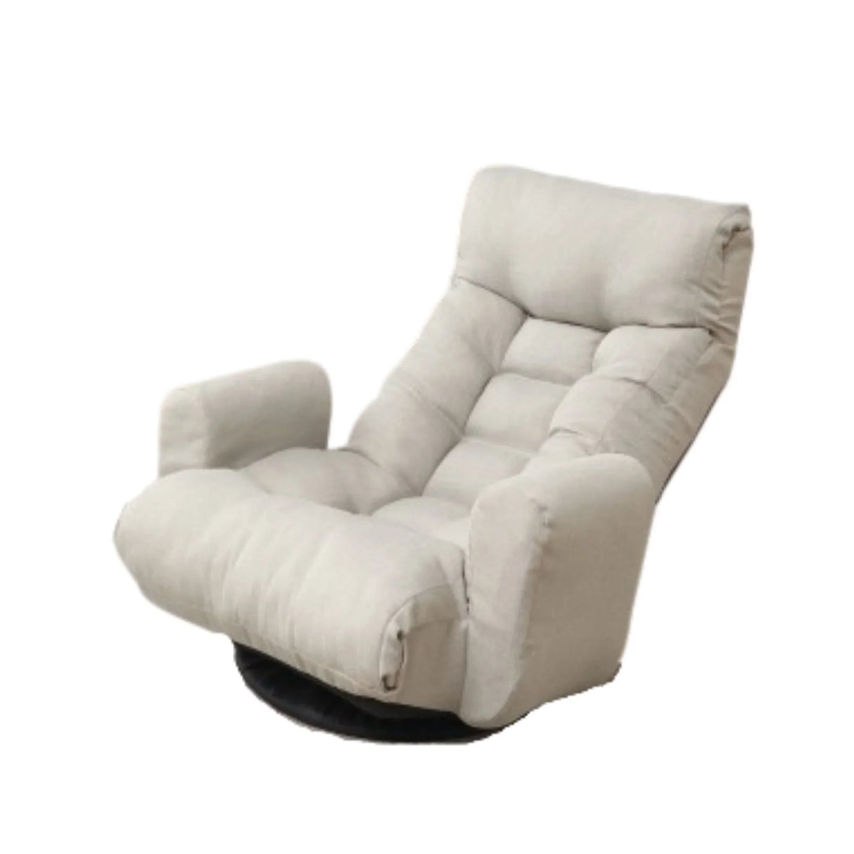 Modern With Metal Frame Swivel Game Lounge Chair With Adjustable Headrest And Waist Support, 360 Degree Rotatable Leisure Chair For Living Room - Gray - Furniture Home Direct