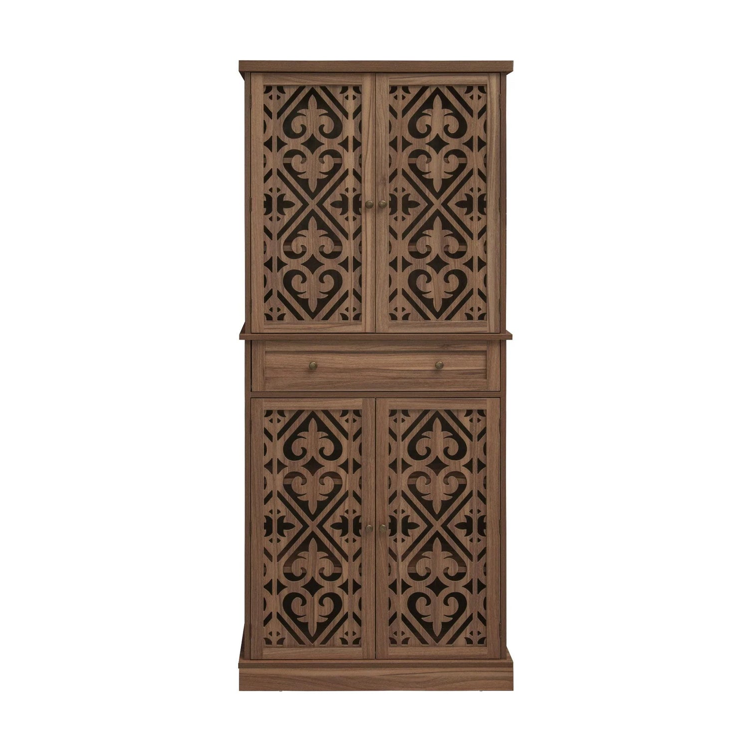 4 Door Cabinet With 1 Drawer, With 4 Adjustable Inner Shelves, Storage Cabinet - Furniture Home Direct