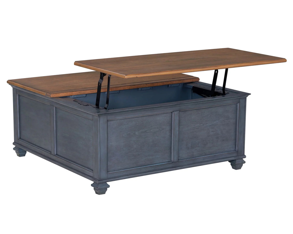 Americana - Lift-Top Coffee Table - Blue - Furniture Home Direct