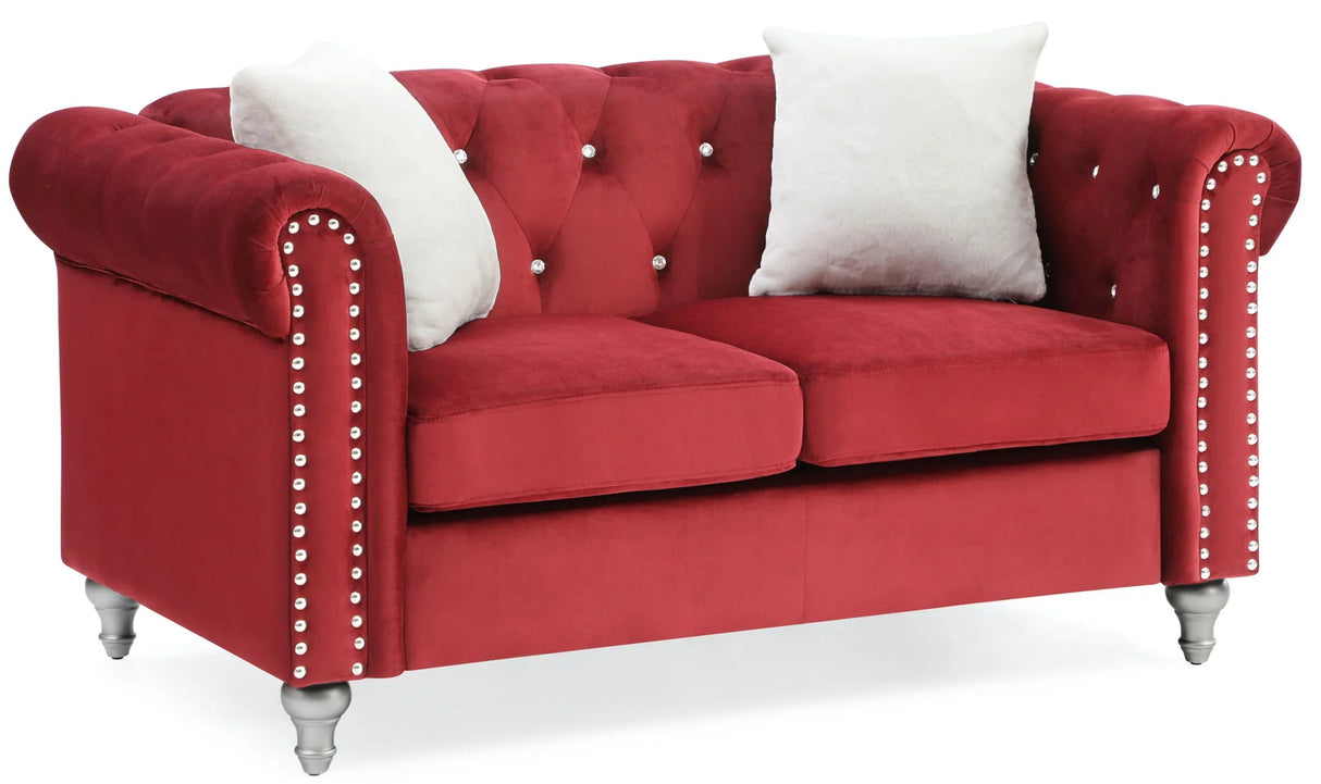 Stylish Contemporary Loveseat - Furniture Home Direct