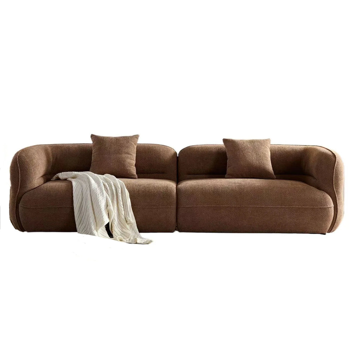 Sectional Sofa With Durable Fabric, Solid Wood Frame, And High Density Sponge Fill - Furniture Home Direct