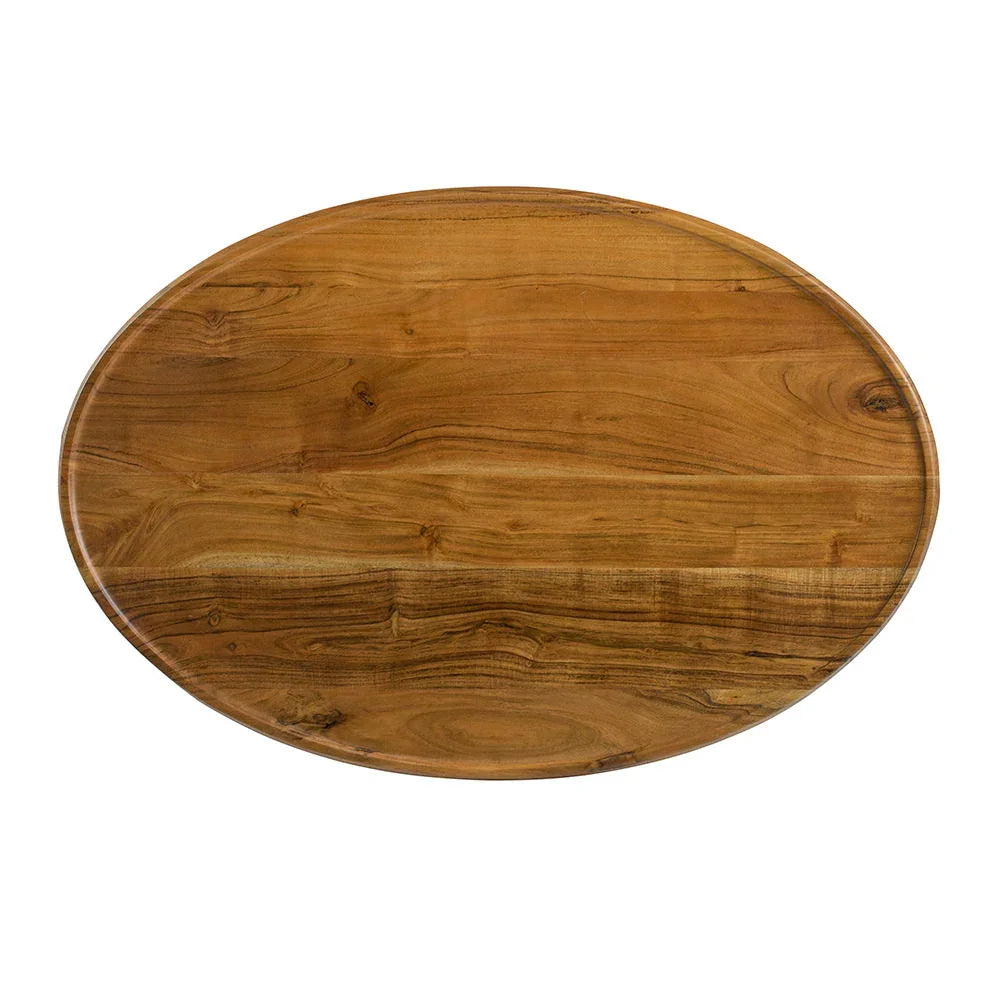 Oval Cofe Table - Brown - Furniture Home Direct