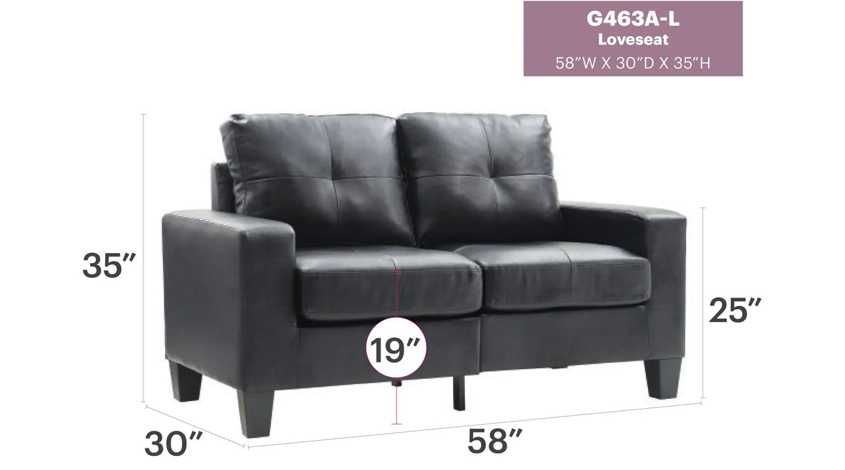 Track Arm Loveseat For Cozy Spaces - Furniture Home Direct
