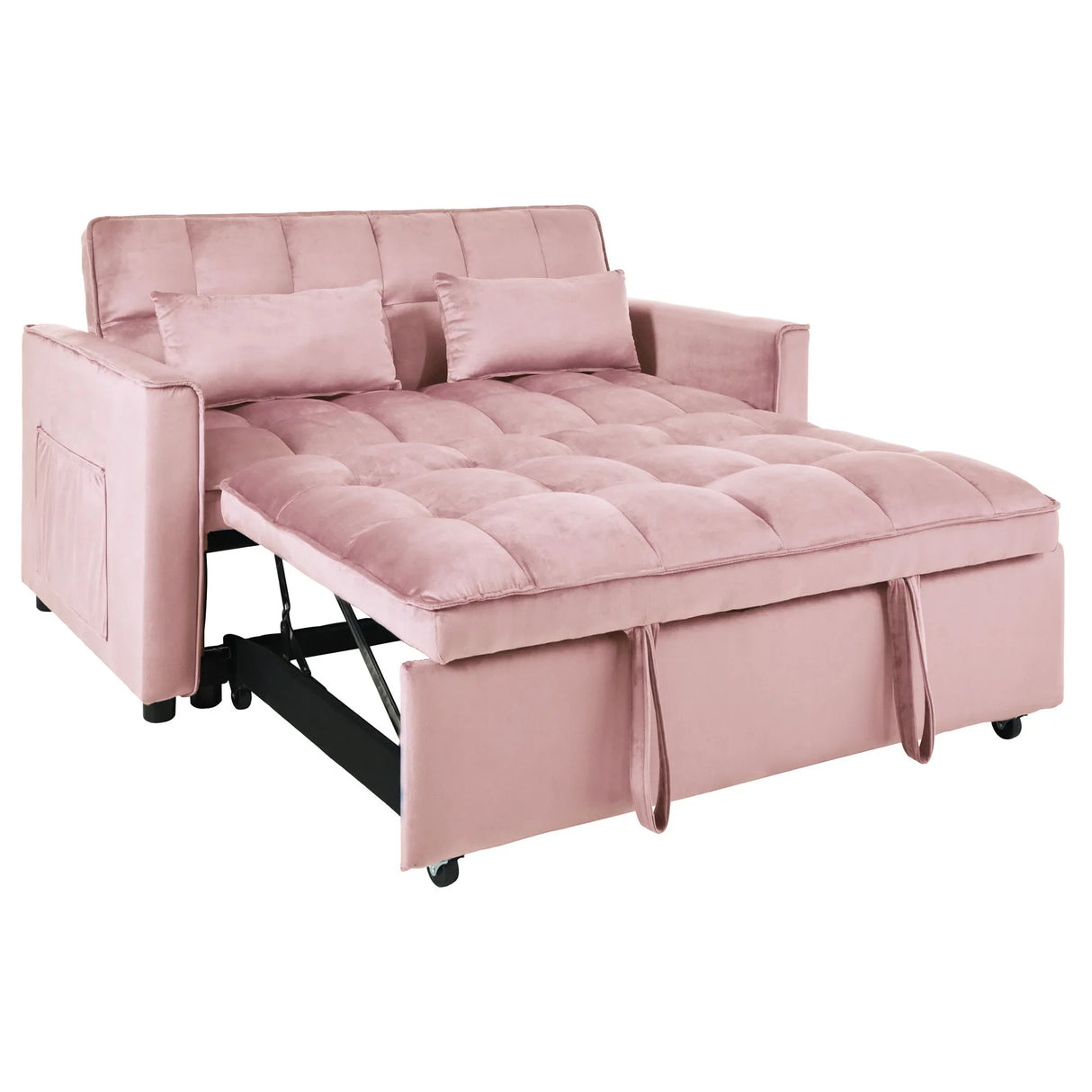 3 In 1 Pull Out Couch Convertible Sofa Bed With Reclining Backrest - Furniture Home Direct
