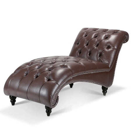 Tufted Armless Chaise Lounge - Furniture Home Direct