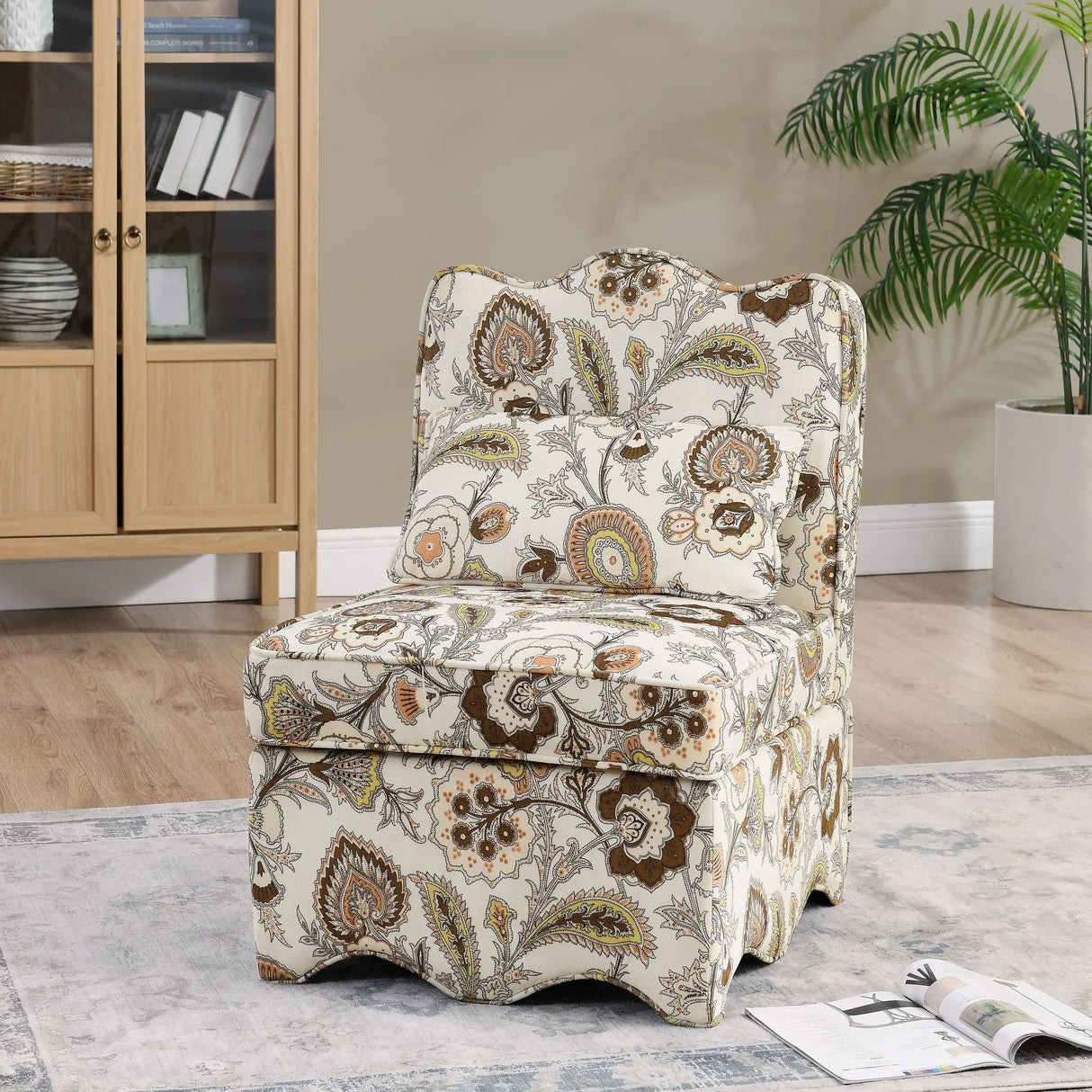 Stylish Flannel Dining Chair With Soft Cushion And Backrest - Furniture Home Direct