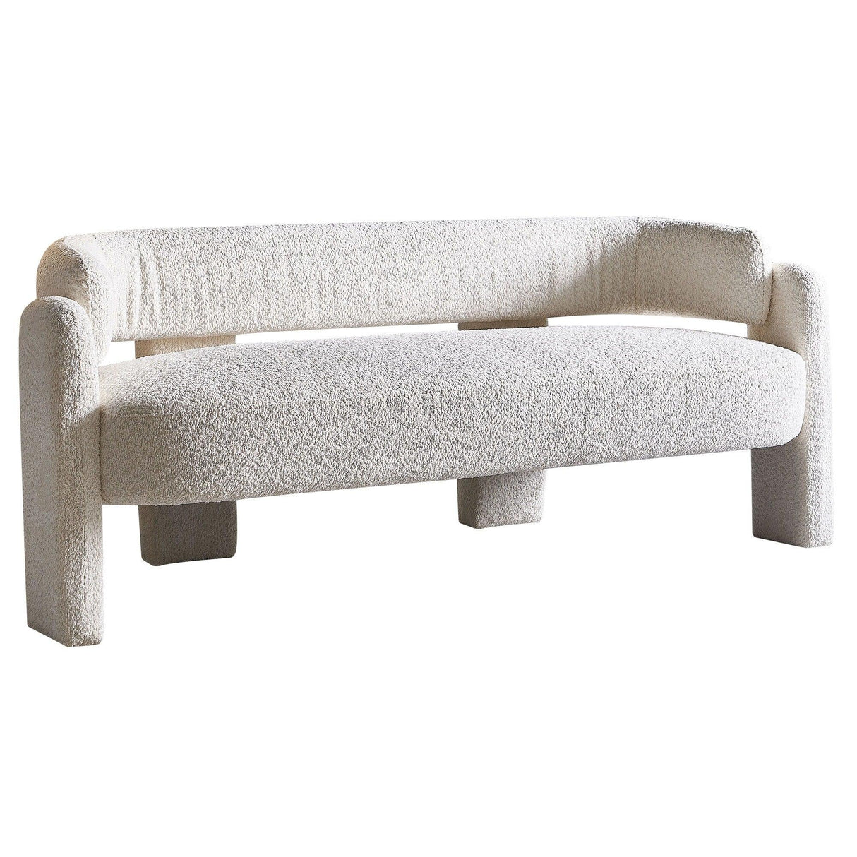 Boucle Upholstery Modern Sofa For Living Room - Furniture Home Direct