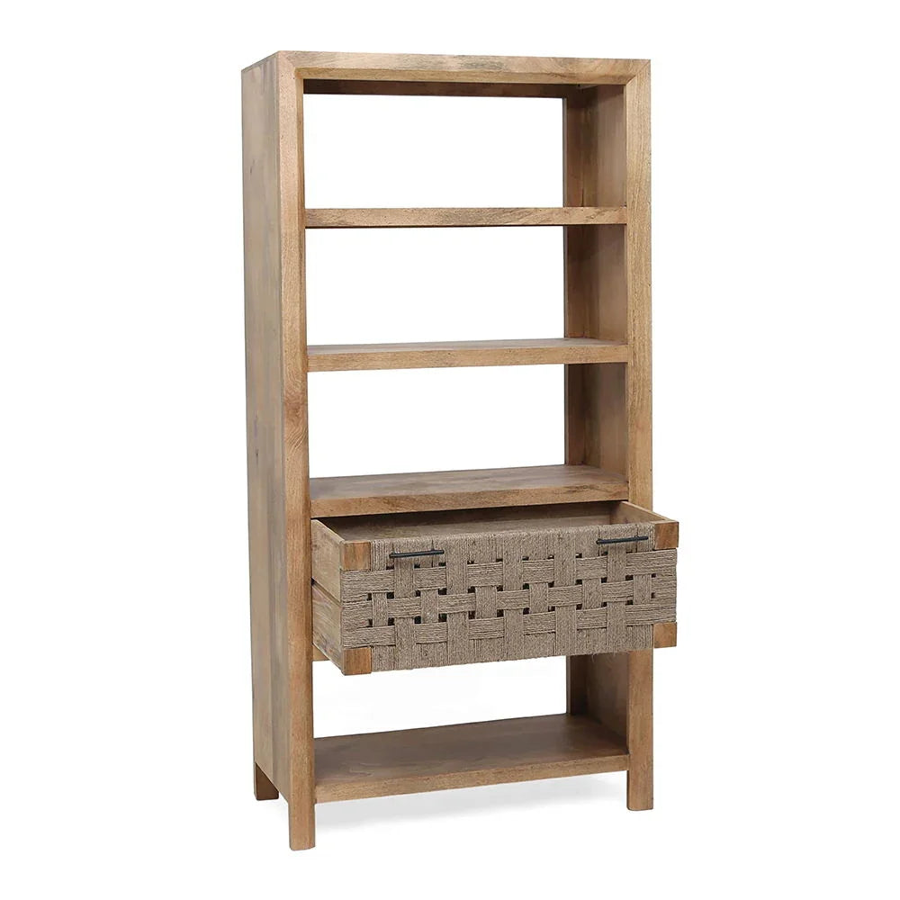 Shelf With Drawer - Beige Brown - Furniture Home Direct