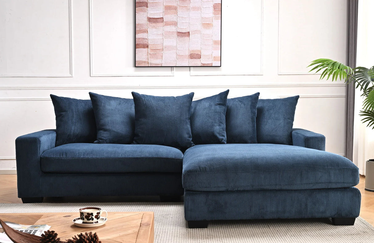 Luxe - Oversized 2 Piece Sectional Couches For Living Room, L Shaped Sofa With Chaise - Furniture Home Direct