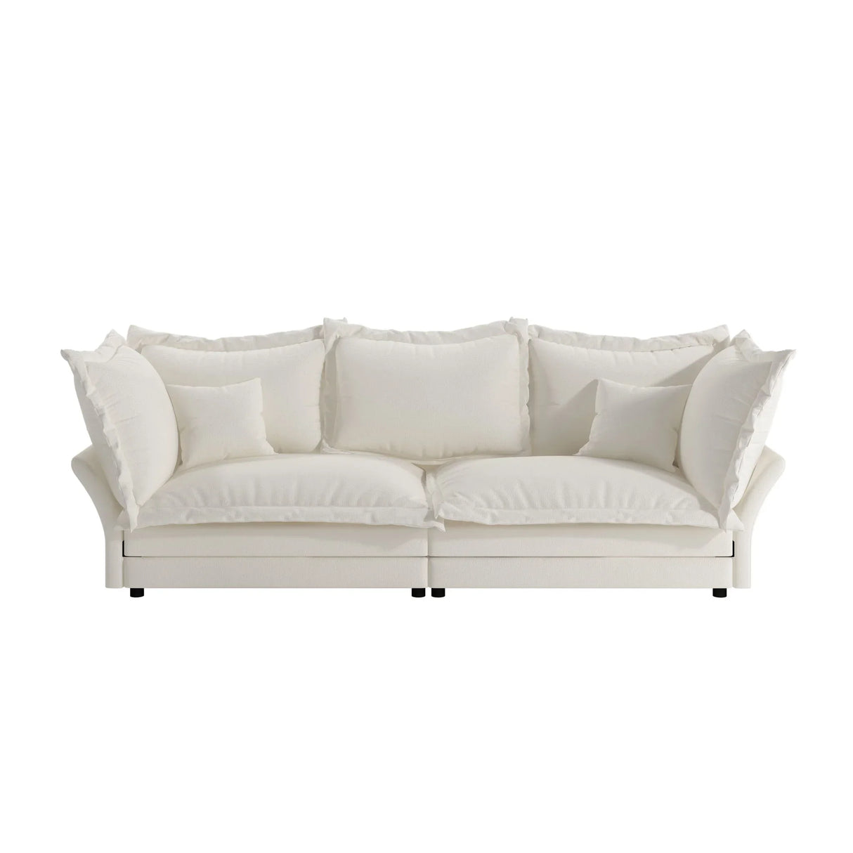Modern Comfy Upholstered Sofa Cloud Couch, Deep Seat Couches With Multiple Large Soft Pillows - Furniture Home Direct