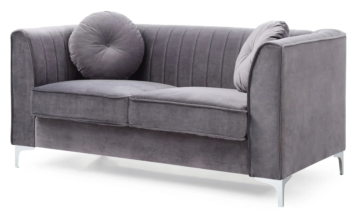Delray - Micro Suede Loveseat - Furniture Home Direct