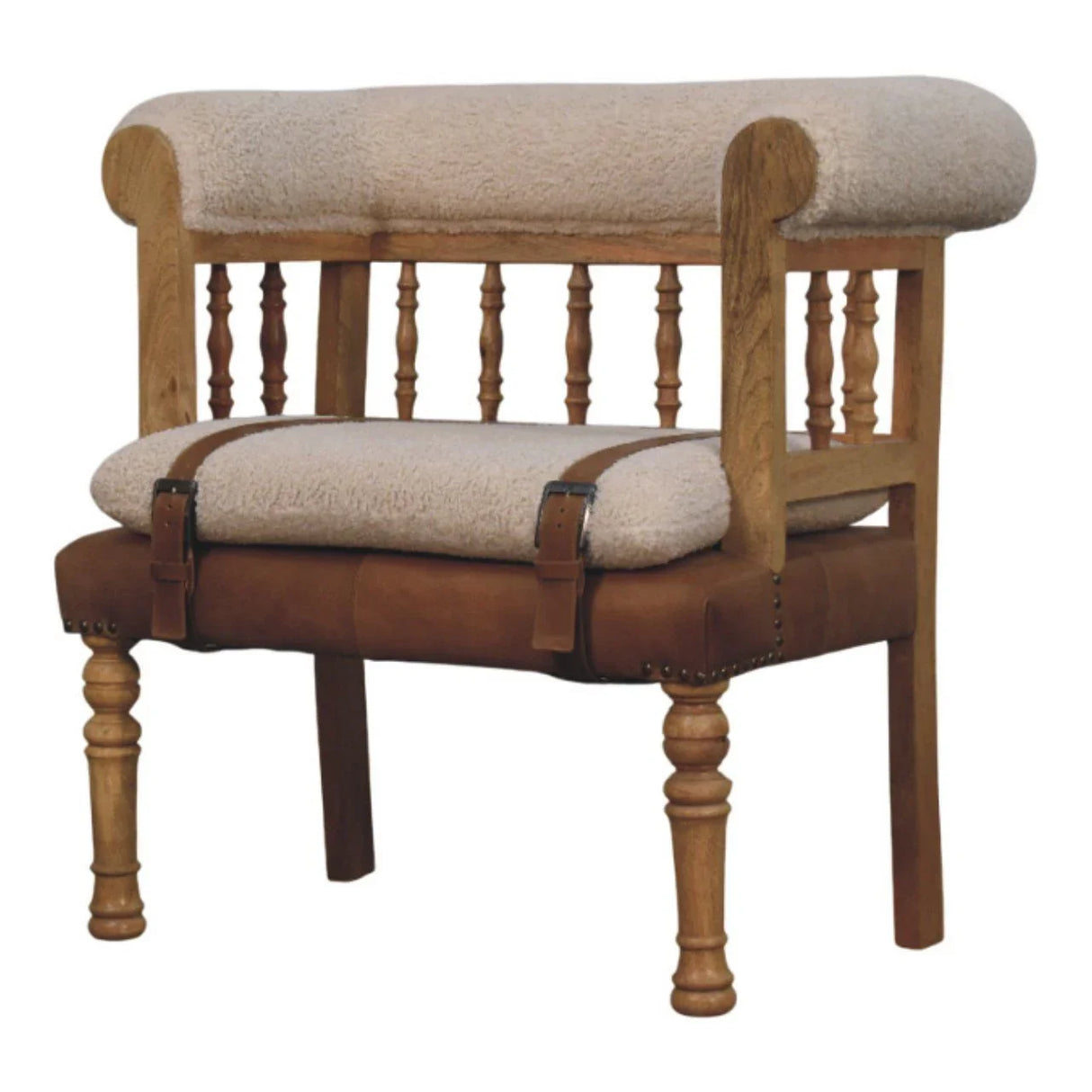 Strapped Hallway Bench - Furniture Home Direct