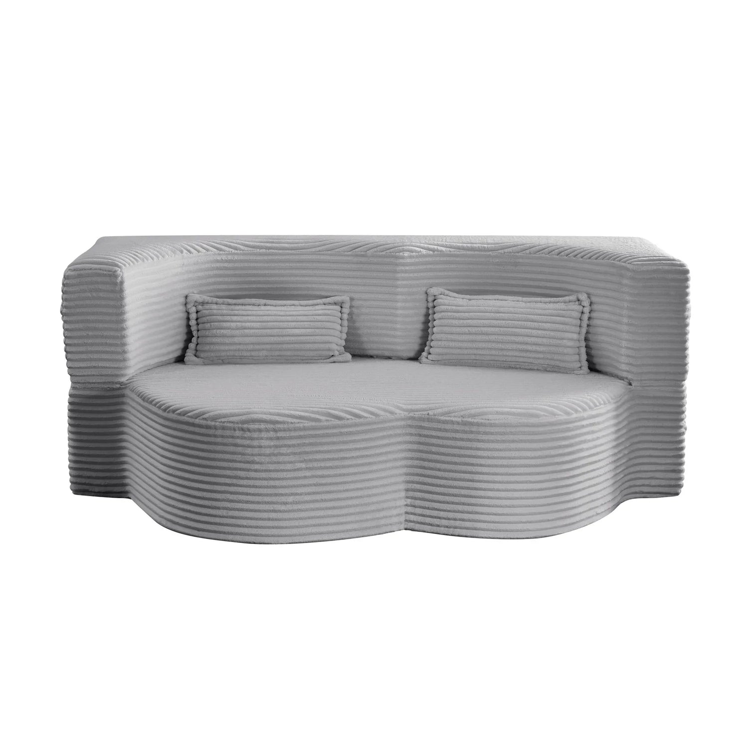 Floor Convertible Sleeper Sofa Bed With 2 Pillows - Furniture Home Direct
