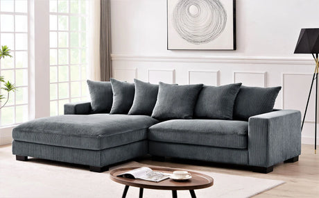 Luxe - Oversized 2 Piece Sectional Couches For Living Room, L Shaped Sofa With Chaise - Furniture Home Direct