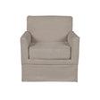 Timeless Slipcover Accent Armchair With Track Arm Silhouette Upholstered - Light Brown - Furniture Home Direct